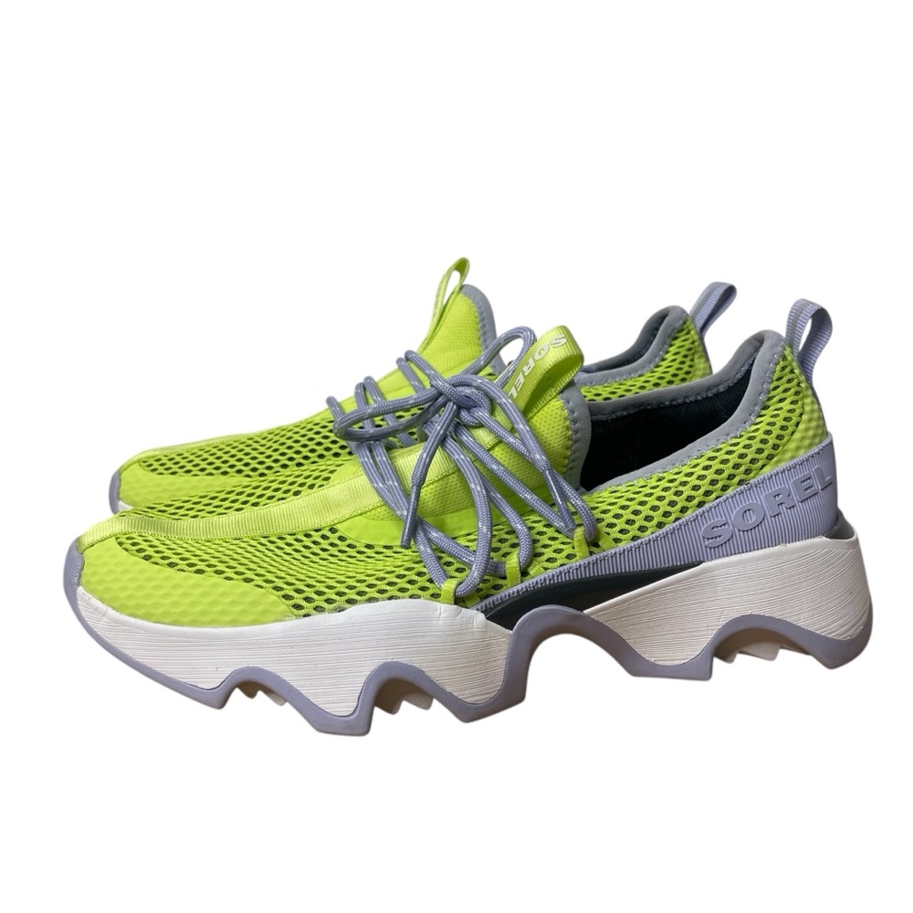 Sorel Kinetic Impact II Women's Neon Green and Gray Sneakers Womens 9